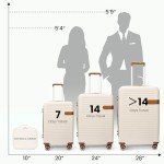 4-Piece TILYMOL Hardshell Luggage Set with Wheels