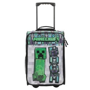 Minecraft Creeper Kids Soft Sided Roller Suitcase