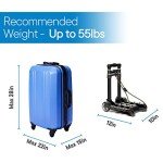 Portable Lightweight Folding Luggage Cart - Black