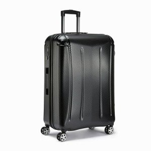 Expandable Black Spinner Suitcase, 30 Inch