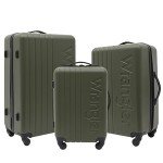 Wrangler Quest 3-Piece Olive Green Luggage Set