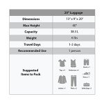 Rockland 20" Hardside Spinner Carry-On Luggage