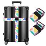 Cow Print TSA Approved Luggage Straps for Suitcases