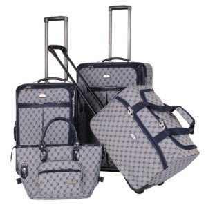 American Flyer Navy 4-Piece Luggage Set