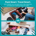 5-Piece Travel Packing Cubes Set - Midnight Black