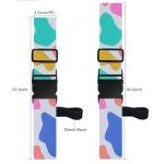 Cow Print TSA Approved Luggage Straps for Suitcases