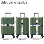 Cow Print TSA Approved Luggage Straps for Suitcases