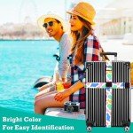 Cow Print TSA Approved Luggage Straps for Suitcases