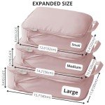 TIANZONG Travel Packing Cubes Set - Beige (3 Pieces)