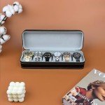 Travel Watch Organizer Case - 6 Slot Black
