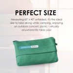 SAGEFINDS Compact Travel Blanket and Pillow