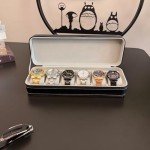 Travel Watch Organizer Case - 6 Slot Black