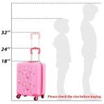 Kids Rolling Luggage Set with Backpack and Pillow