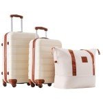 Expandable 2-Piece Hardside Luggage Set with Bag