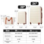 Expandable 2-Piece Hardside Luggage Set with Bag
