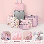 Floral Travel Packing Cubes Set - 8 Pieces