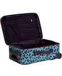 Blue Leopard 4-Piece Softside Luggage Set