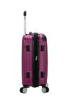Rockland London Pink Expandable Carry-On Luggage 20-Inch