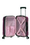 Rockland London Pink Expandable Carry-On Luggage 20-Inch