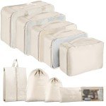 10-Piece Travel Packing Cubes Set for Organizing