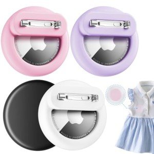 Silicone Airtag Holder 4-Pack for Kids & Luggage