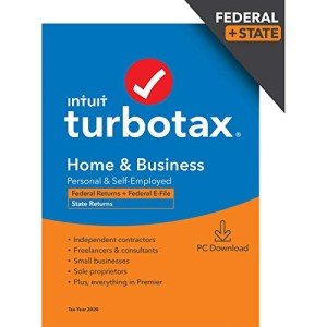 TurboTax Home & Business 2020 Tax Software Download