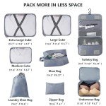 8-Piece Compression Packing Cubes Set for Travel