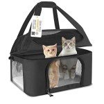 Bejibear Soft-Sided Cat Carrier for Two Cats