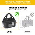Bejibear Soft-Sided Cat Carrier for Two Cats