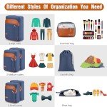 8-Piece Packing Cubes Set for Travel Organizing