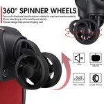 Verdi Lightweight 20-Inch Carry-On Luggage with USB Port