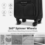TIAWOLT 16-Inch Lightweight Underseat Luggage with Wheels