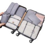 8-Piece Compression Packing Cubes Set for Travel