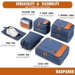 8-Piece Packing Cubes Set for Travel Organizing