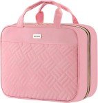 BAFAMYE Large Pink Hanging Toiletry Bag for Travel