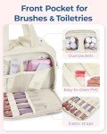 BAGSMART Large Makeup and Toiletry Travel Bag