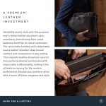 Maxwell Scott Men's Leather Slim Document Case - Tan