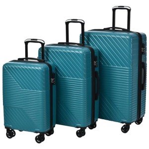 UNKNOK 3-Piece Hardshell Luggage Set - Green