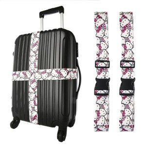 Hello Kitty Adjustable Luggage Strap Set - 2 Pieces