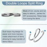 100PCS Small Split Rings for Keychains & DIY