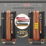 Joyway 3-Piece Expandable Spinner Luggage Set