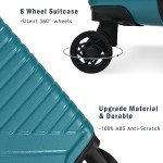 UNKNOK 3-Piece Hardshell Luggage Set - Green