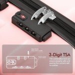 5-Piece Lightweight Hardshell Luggage Set - Pink