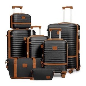 Joyway 4-Piece Hardside Luggage Set with Spinner Wheels