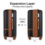 Joyway 4-Piece Hardside Luggage Set with Spinner Wheels