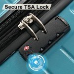 UNKNOK 3-Piece Hardshell Luggage Set - Green