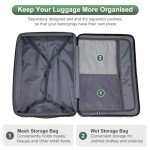 2-Piece Expandable Hard Shell Luggage Set (Green)