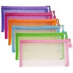 Colorful Mesh Pouches Set for Travel and Organization