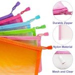 Colorful Mesh Pouches Set for Travel and Organization