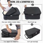 Extra Large Compression Packing Cubes for Travel